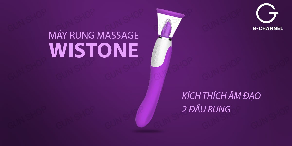 Máy rung âm đạo Wistone 2 đầu, 17 chế độ rung khác nhau